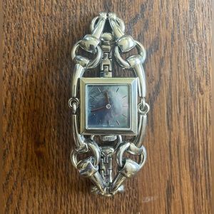 Gucci Stainless Steel Mod 116.5 Signoria HorseBit Wristwatch